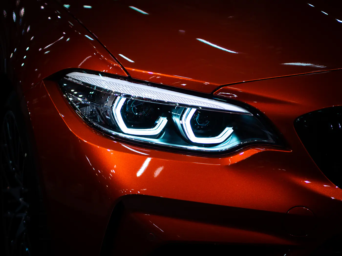 LED angel eye far, turuncu BMW